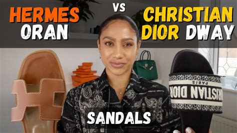 Hermes Oran Sandals VS Christian Dior Dway Slides *WATCH